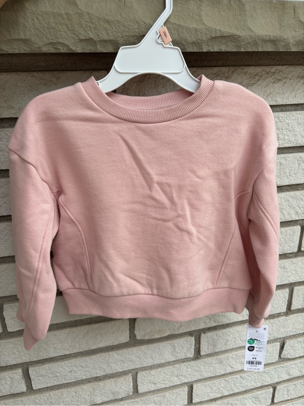 Carter's Pale Pink Crewneck Sweater